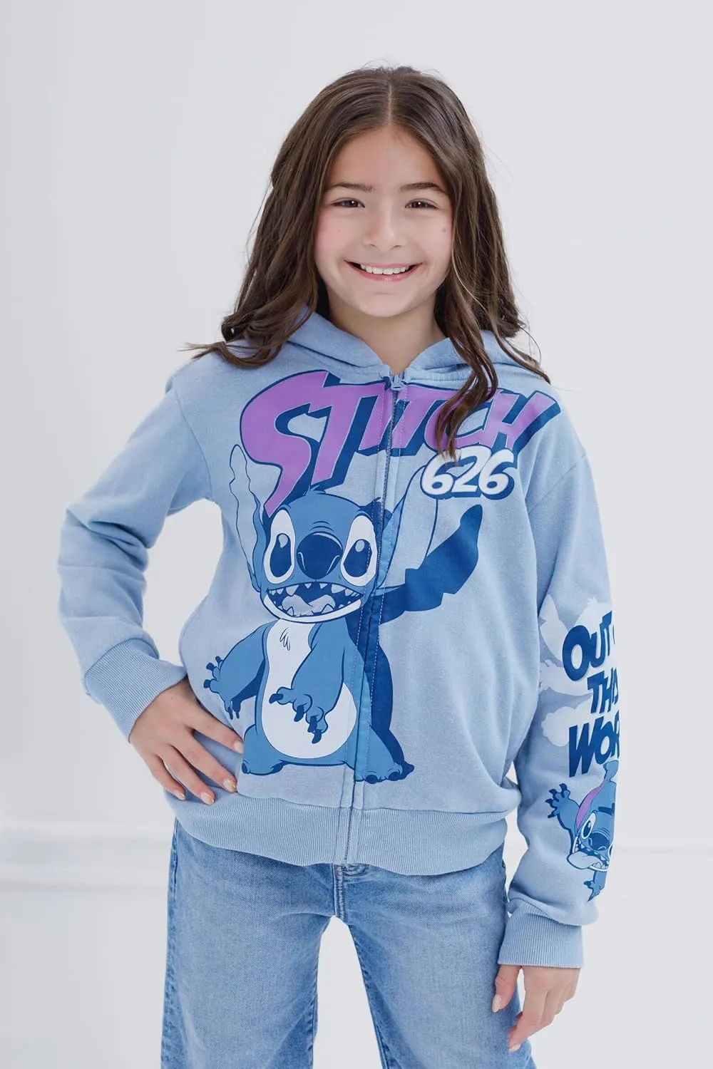 Disney Toy Story Mickey Mouse Lilo & Stitch Fleece Zip Up Hoodie Toddler to Big Kid Sizes (2T - 18-20)