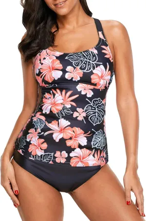 Dokotoo Womens 2024 Summer Striped Print Racerback Tankini Swim Top No Bottom (S-XXXL)