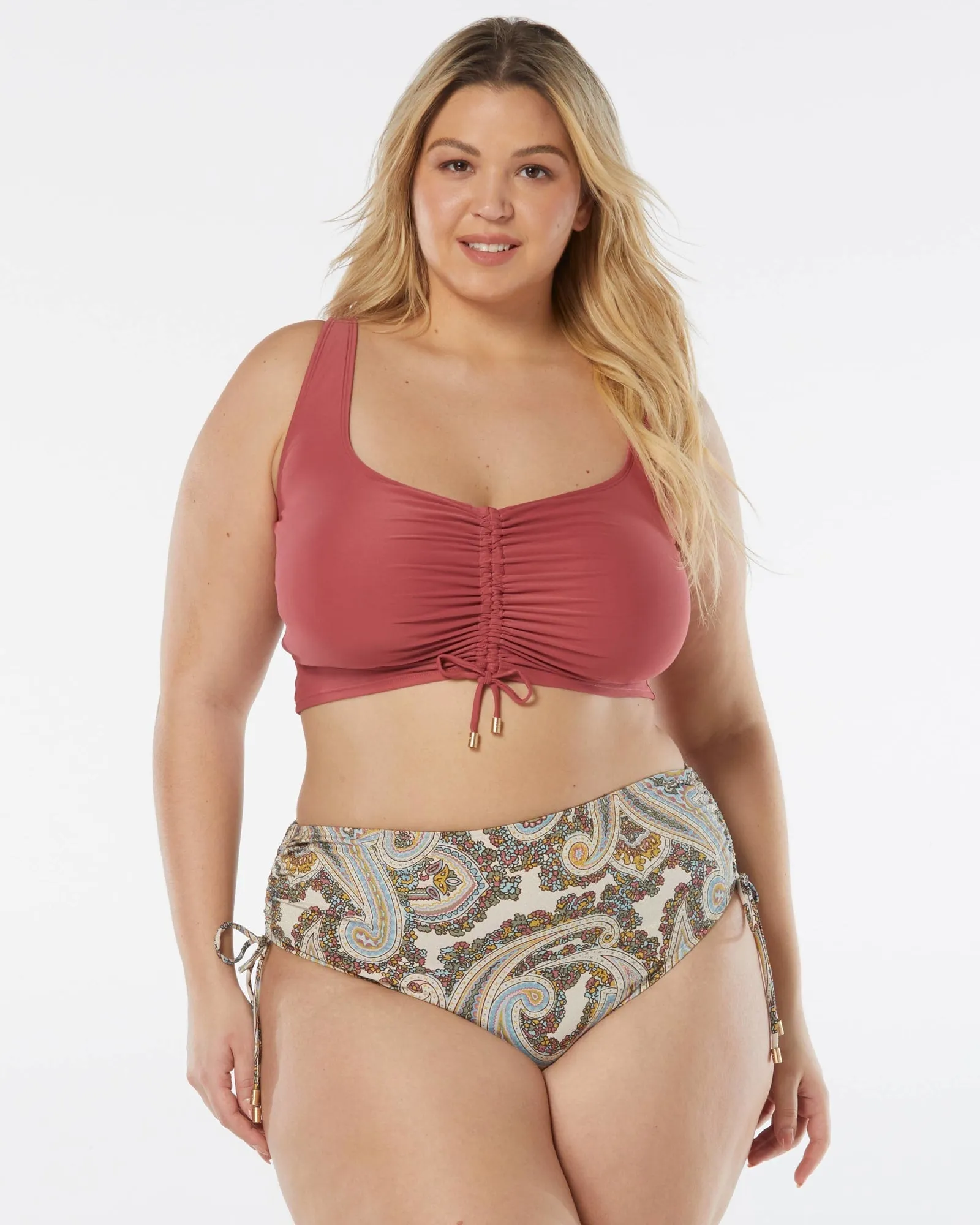ELEVATE BIKINI TOP | LAVA CORAL
