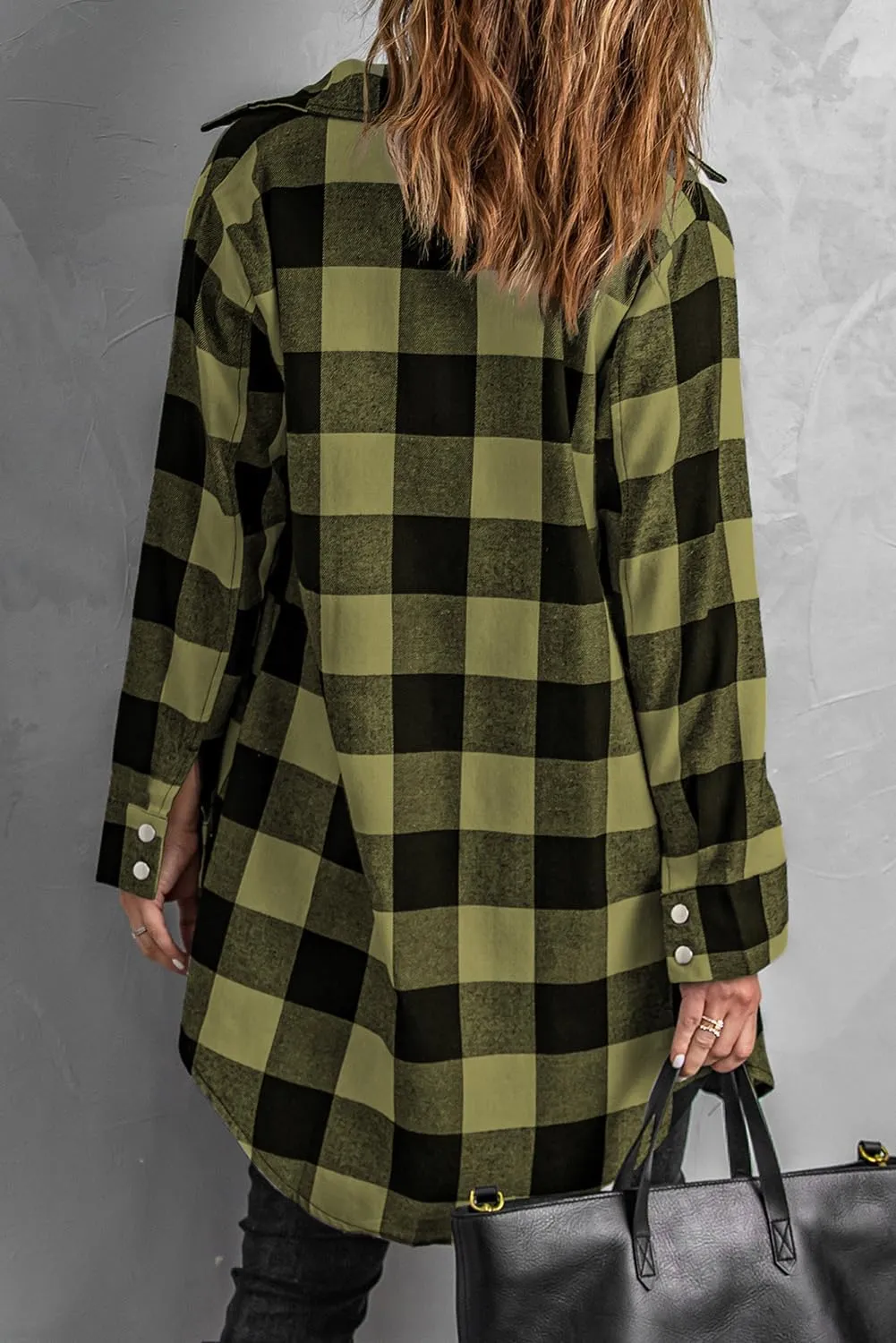EVALESS Color Block Plaid Shacket Jacket Womens Fall Clothes Fashion Outfits