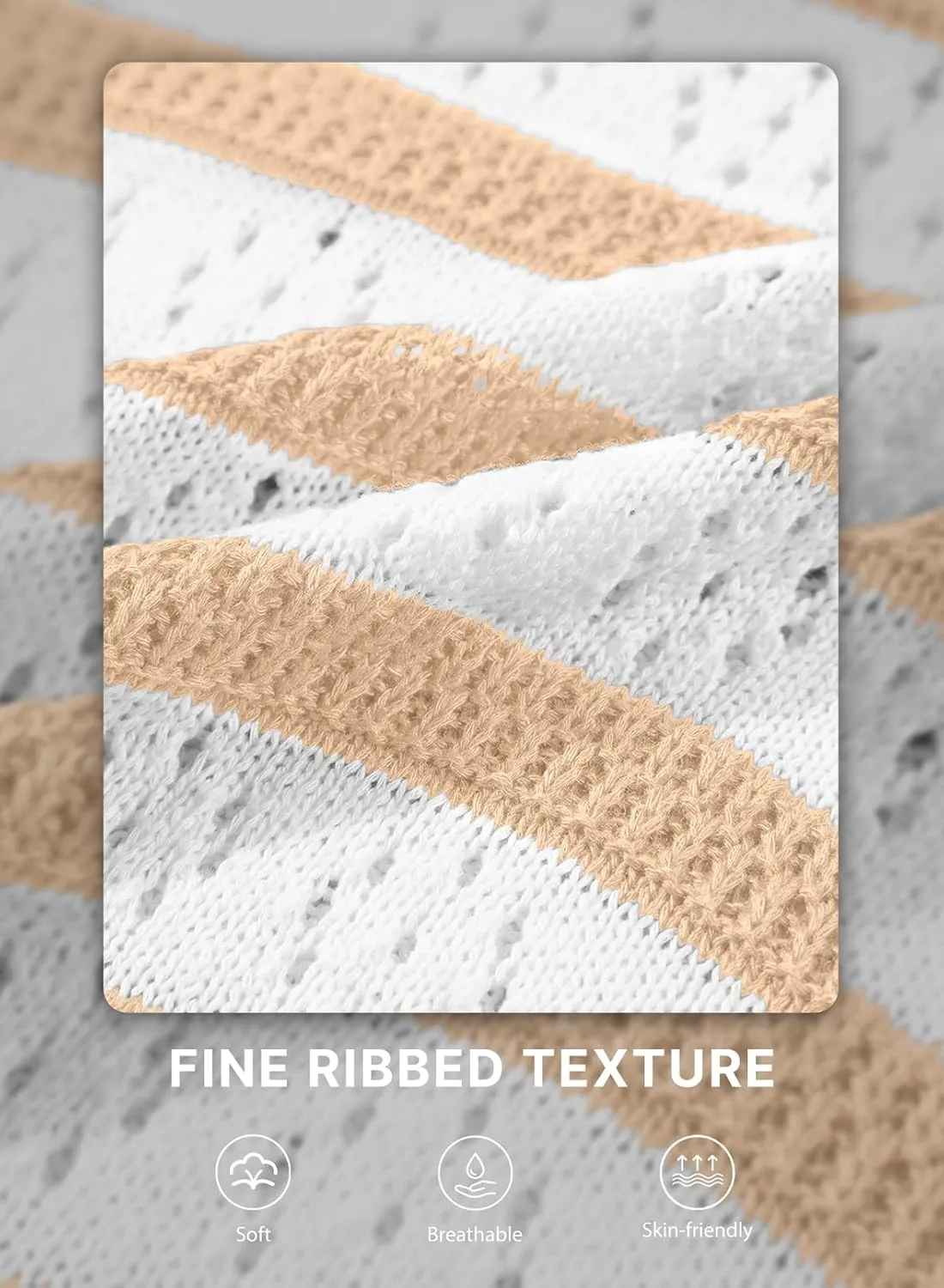 EVALESS Womens Short Sleeve Sweater Casual Crewneck Knit Shirt Tops Spring Trendy Striped Color Block Crochet Sweaters