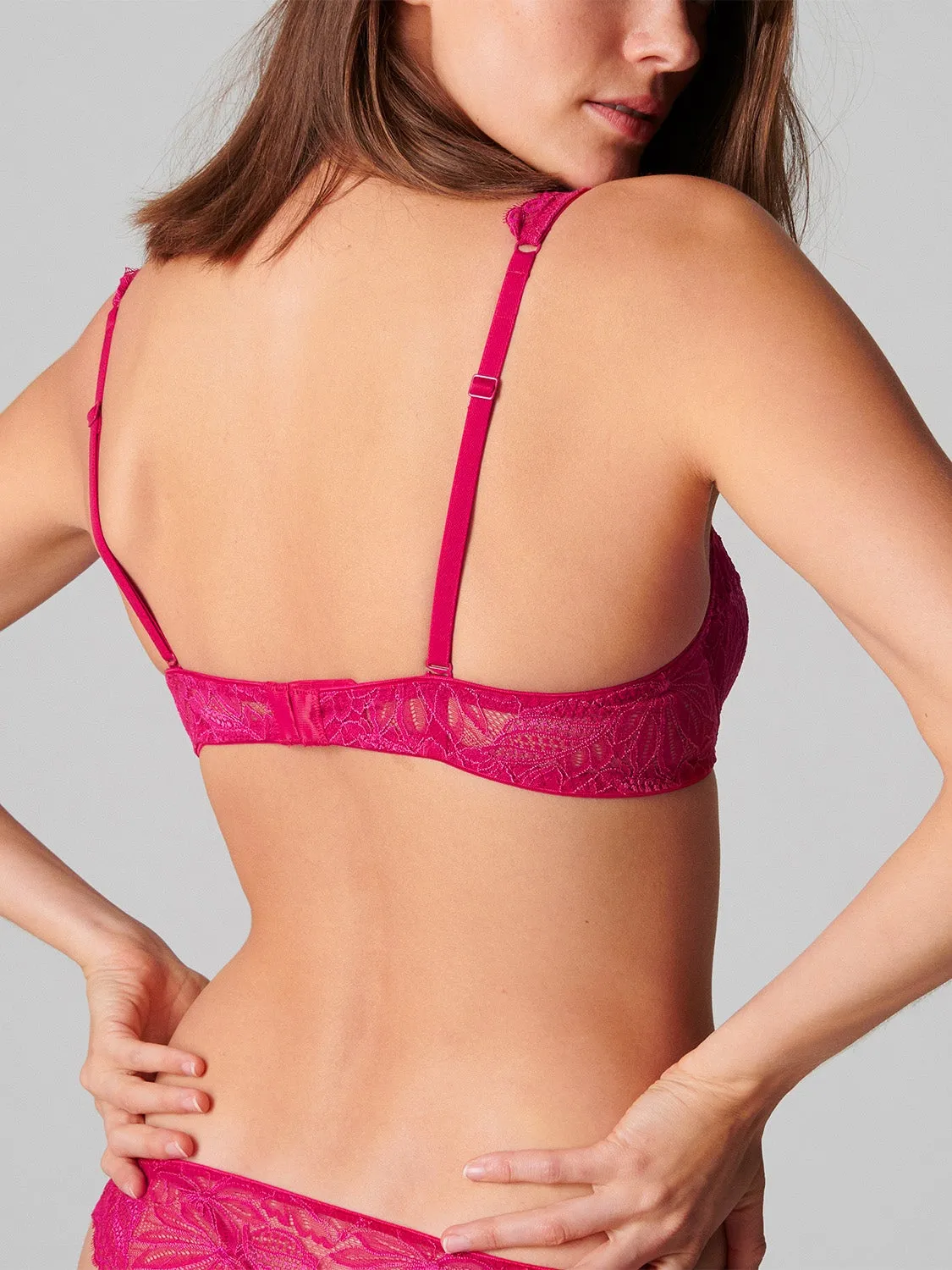 Exotica Sheer Demi - Raspberry