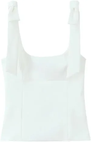Fashion Solid Color Crop Tops for Women Summer Sleeveless Camisole Backless Tanks Top