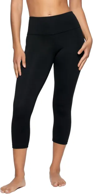 Felina Super Soft Sueded Womens Capri Leggings - Squat Proof & Breathable, Tummy Control Yoga Pants