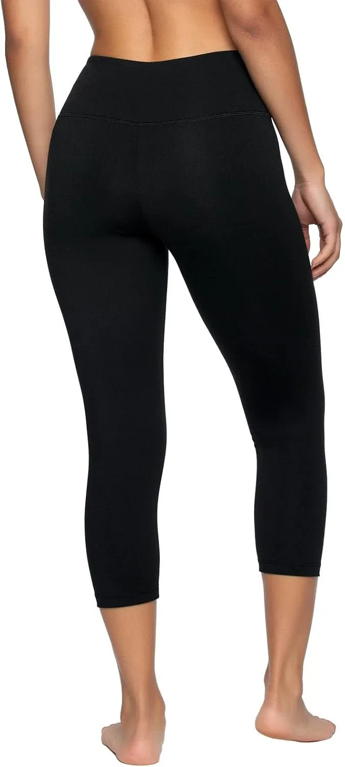 Felina Super Soft Sueded Womens Capri Leggings - Squat Proof & Breathable, Tummy Control Yoga Pants