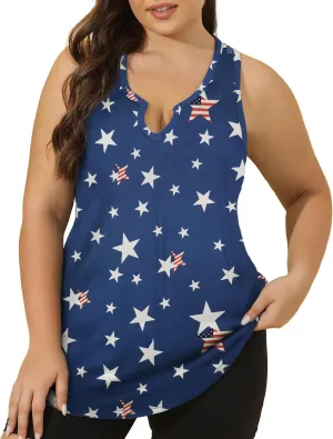 FOREYOND Women' s Plus Size Workout Tank Tops Loose Fit Athletic Sleeveless Tops V Neck Racerback Yoga Gym Summer Shirts