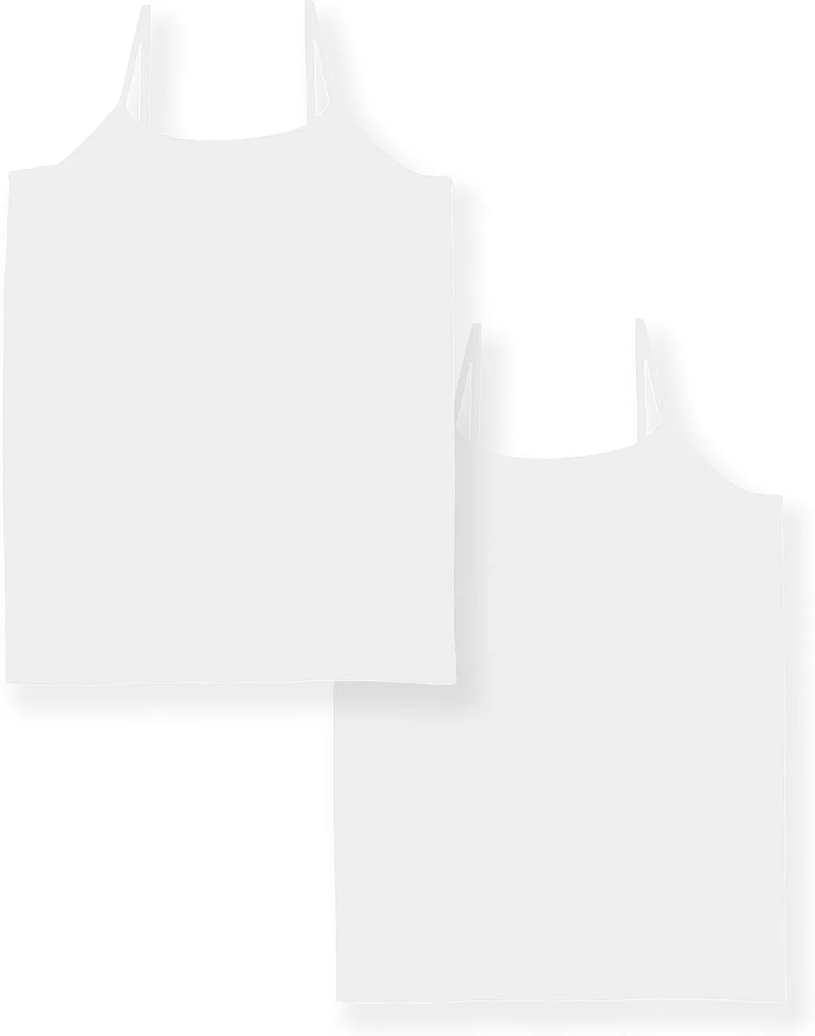 Full Seamless Stretch Camisole Tank Tops for Women - Spaghetti Strap Undershirt Cami One Size Fits Women XS-MD
