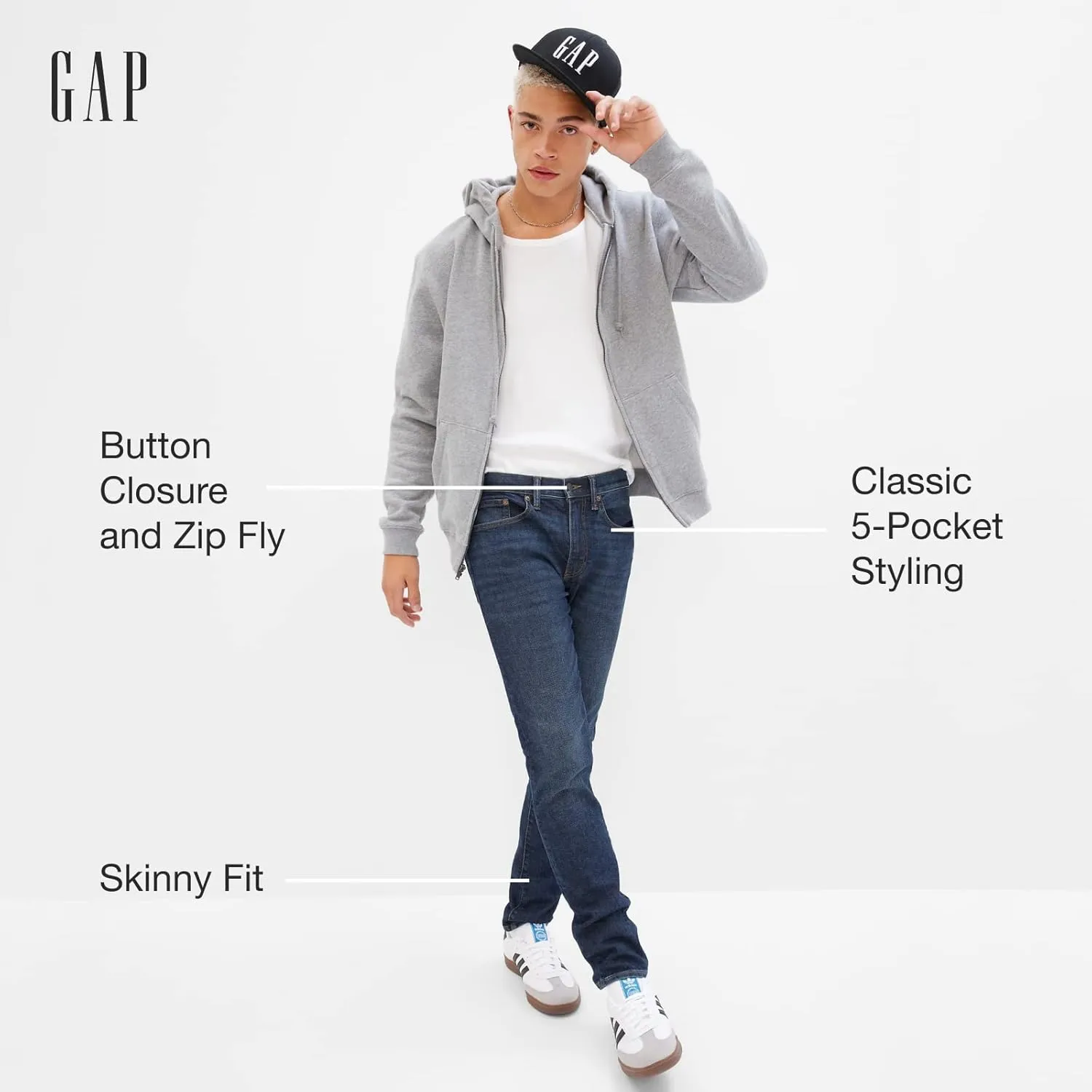 GAP Men's Soft High Stretch Skinny Fit Denim Jeans