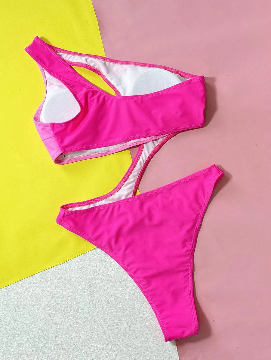 GFIT® Rose Red One Piece Bathing Suit