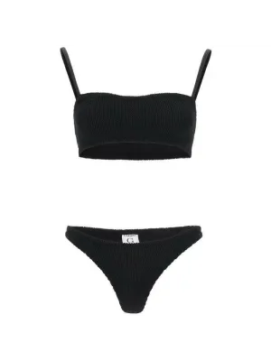 Gigi Bandeau Textured Swimwear
