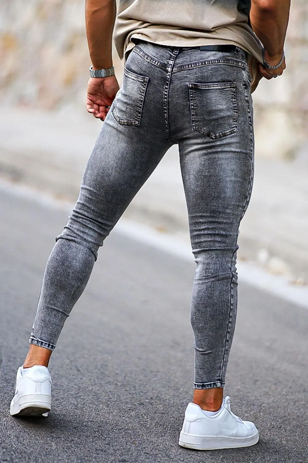 GINGTTO Mens Skinny Jeans Stretch Denim Jeans for Men