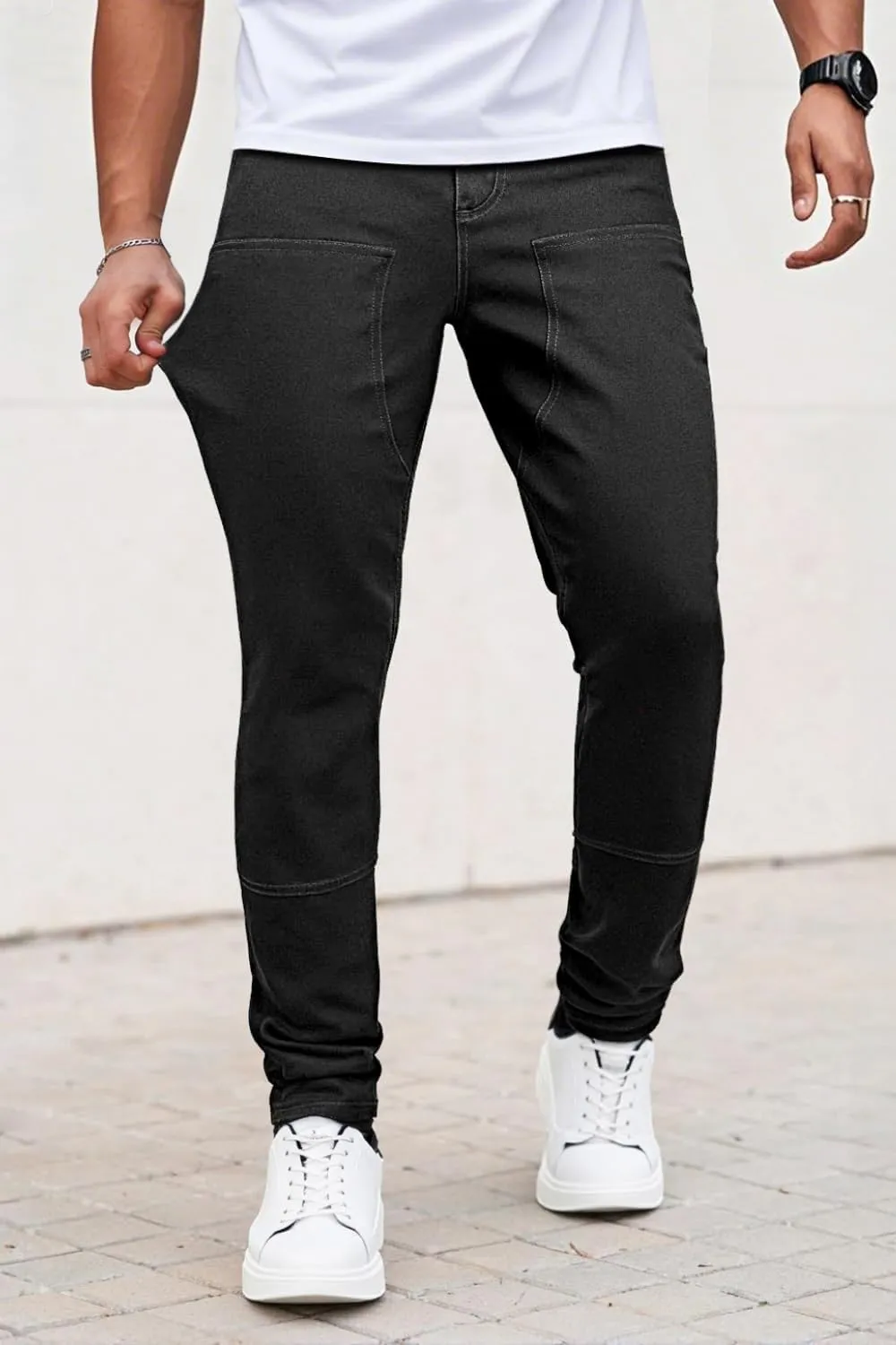 GINGTTO Mens Skinny Jeans Stretch Denim Jeans for Men