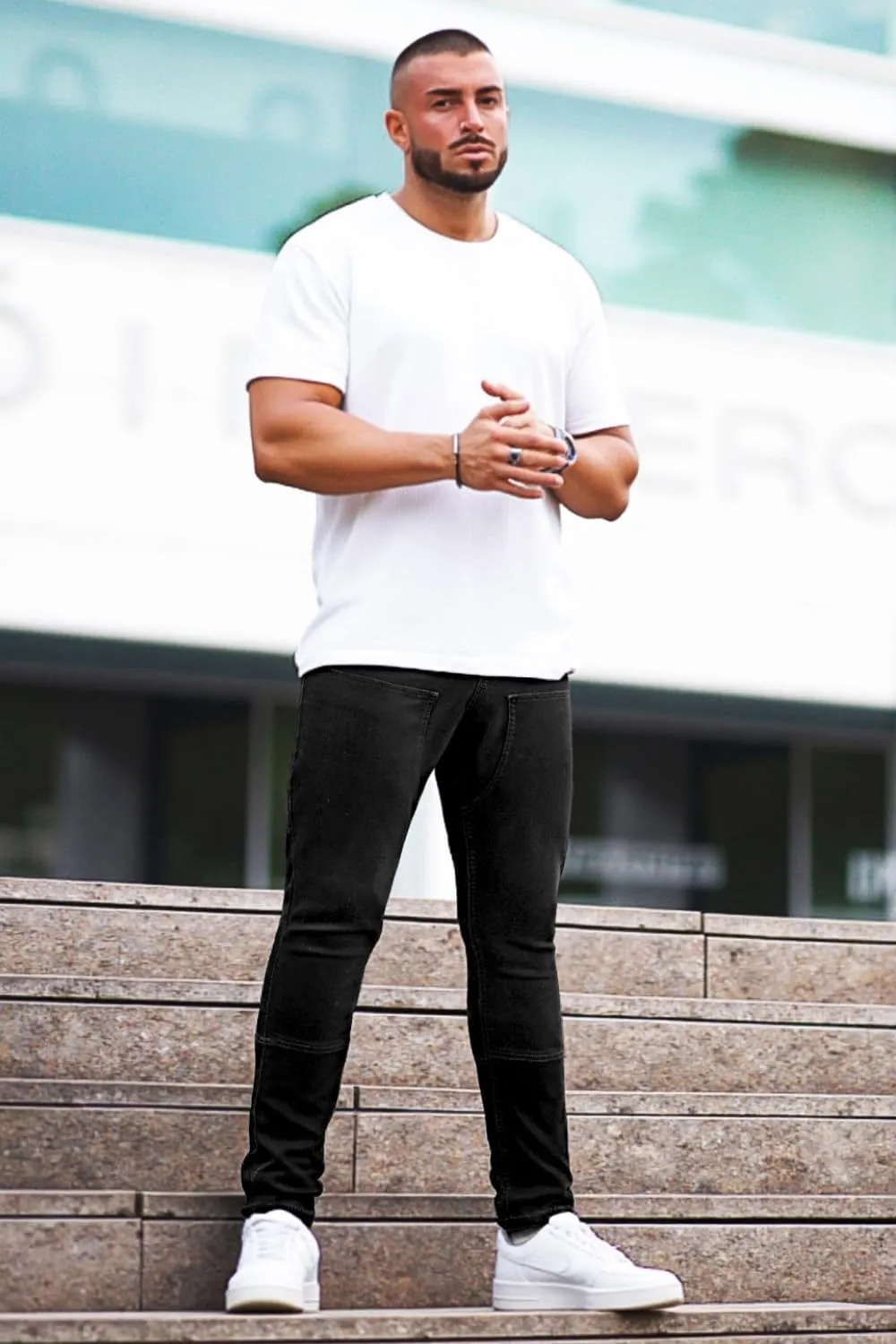 GINGTTO Mens Skinny Jeans Stretch Denim Jeans for Men