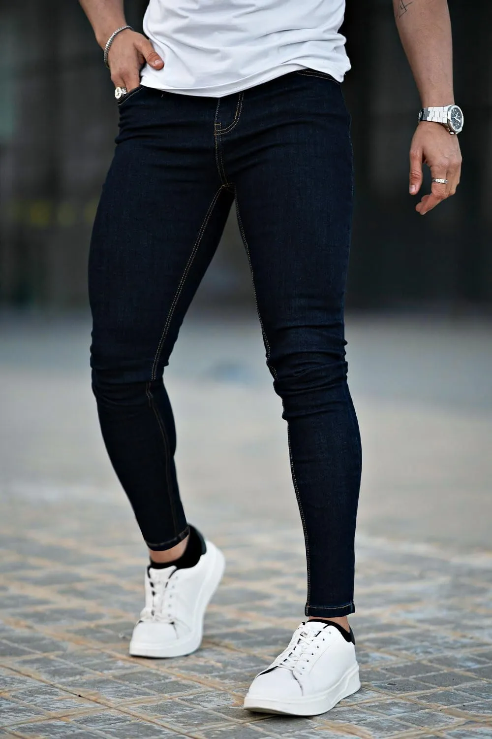 GINGTTO Mens Skinny Jeans Stretch Denim Jeans for Men