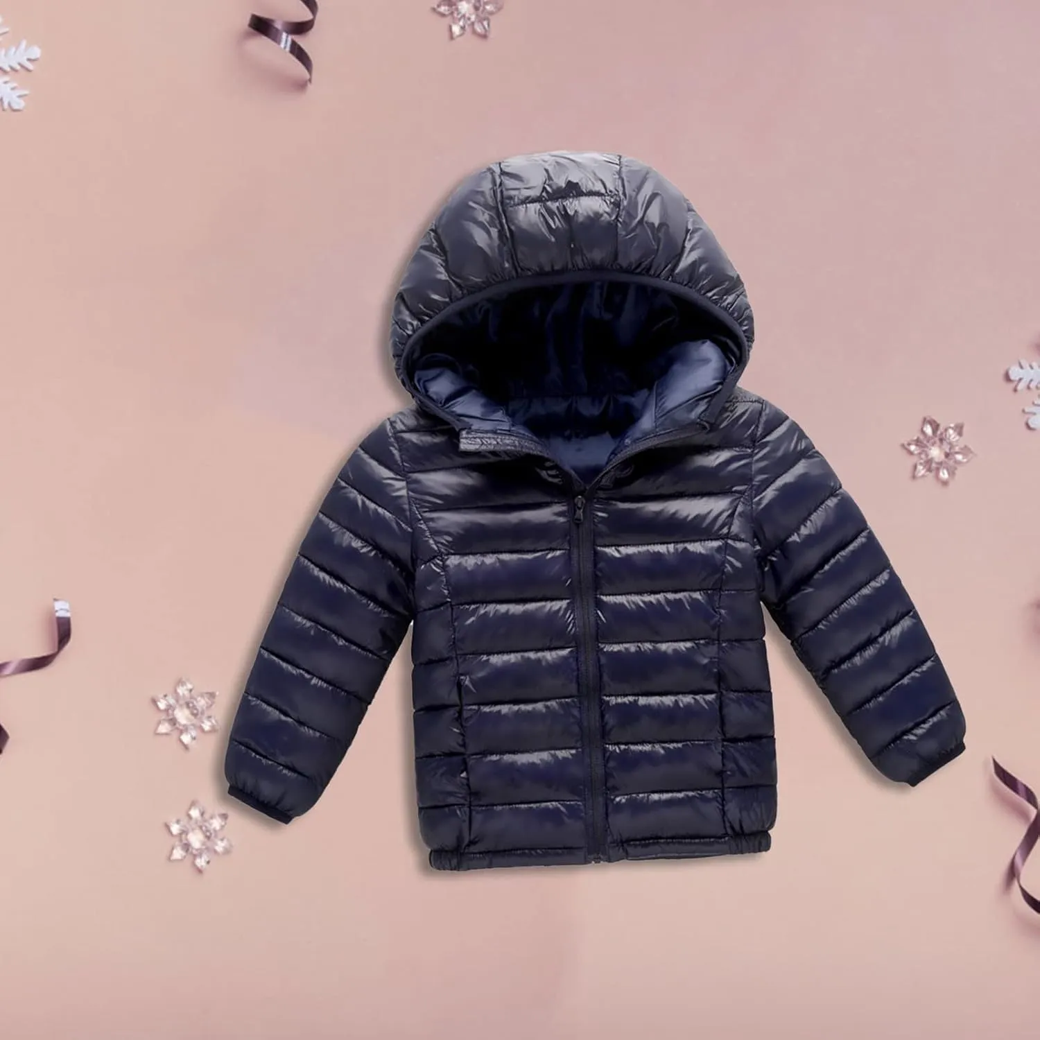 Girls Character Tops Small And Medium Sized Boys And Girls Warm Cotton Padded Jacket Autumn And Winter Sequin