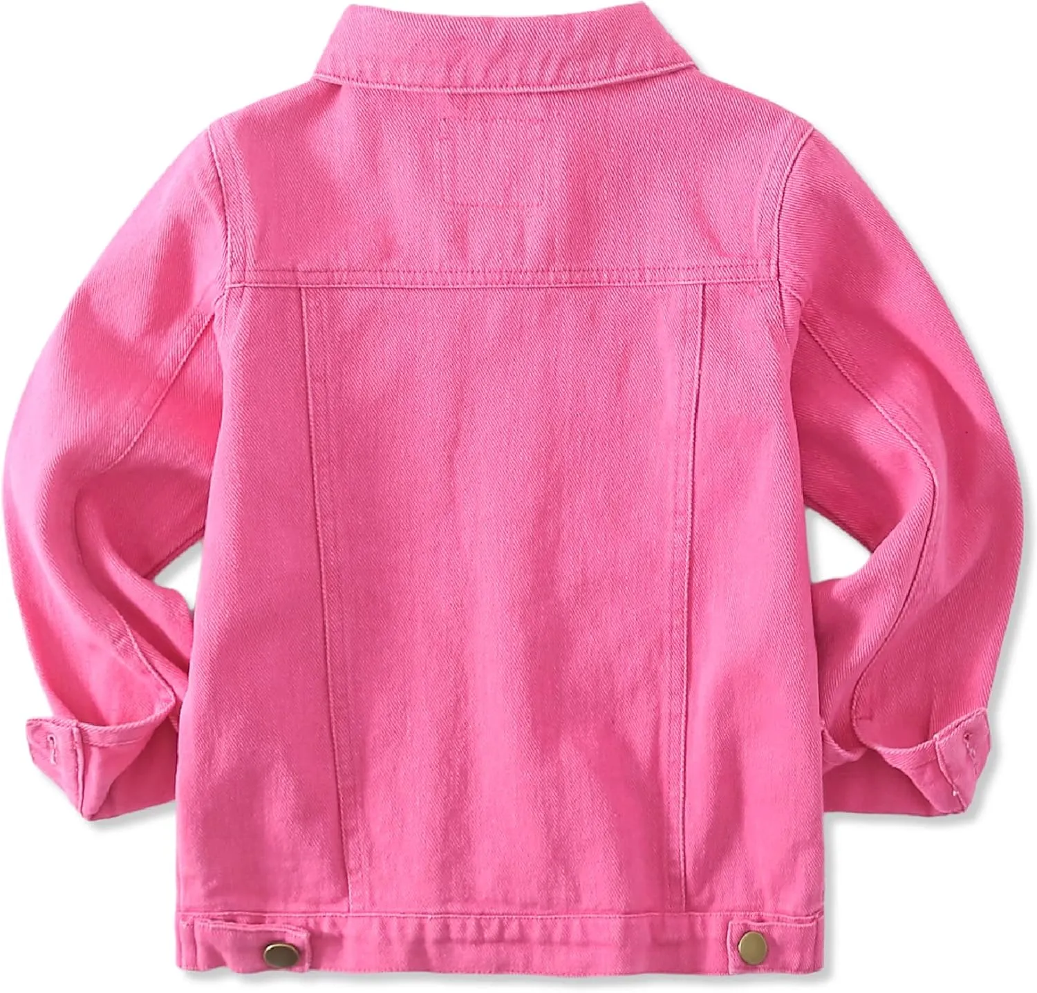 Girls Denim Jacket Classic Jean Coat for Kids & Teens, Casual Outerwear for Spring Fall Lightweight Sizes 5-14 Years