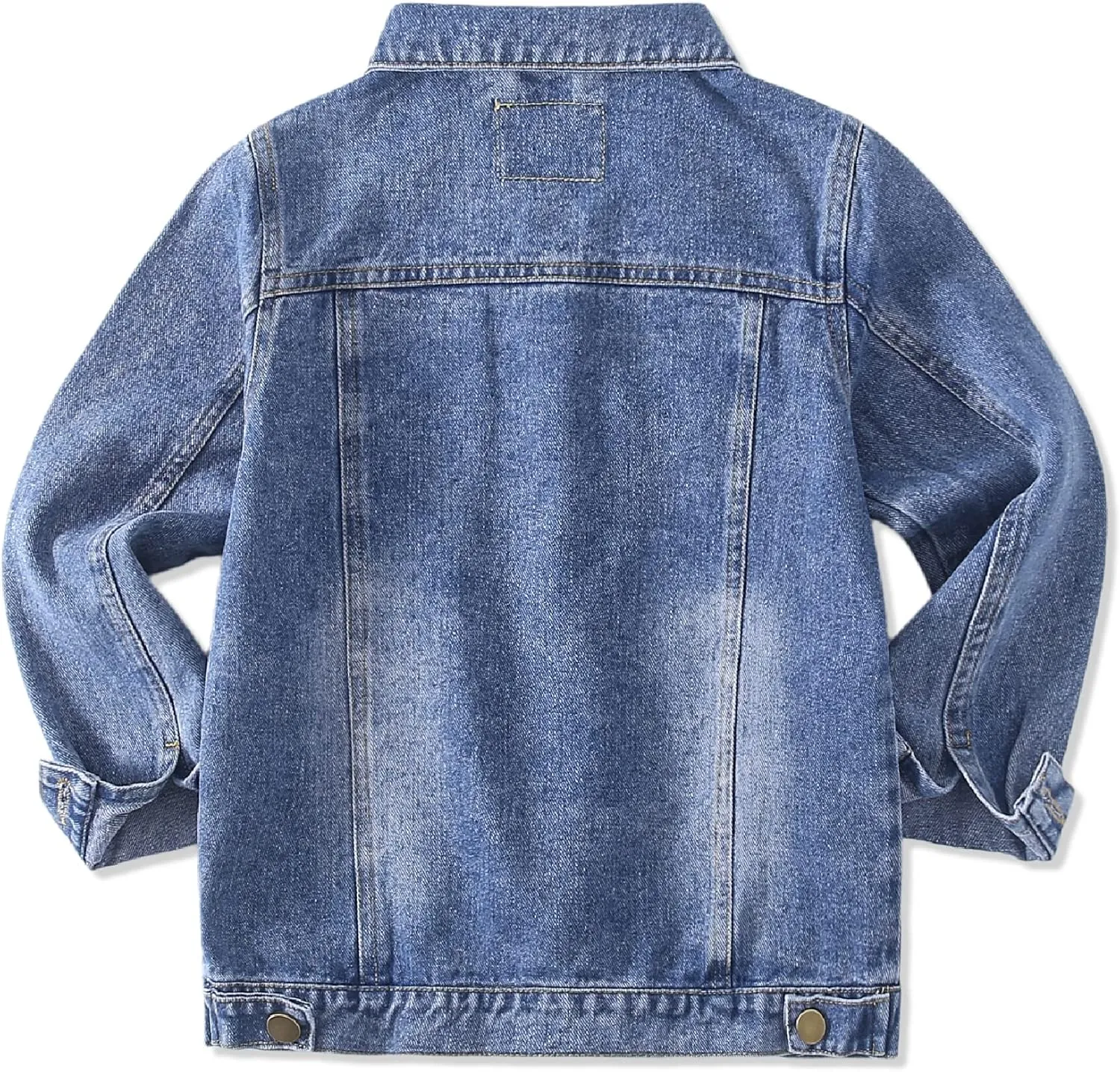 Girls Denim Jacket Classic Jean Coat for Kids & Teens, Casual Outerwear for Spring Fall Lightweight Sizes 5-14 Years