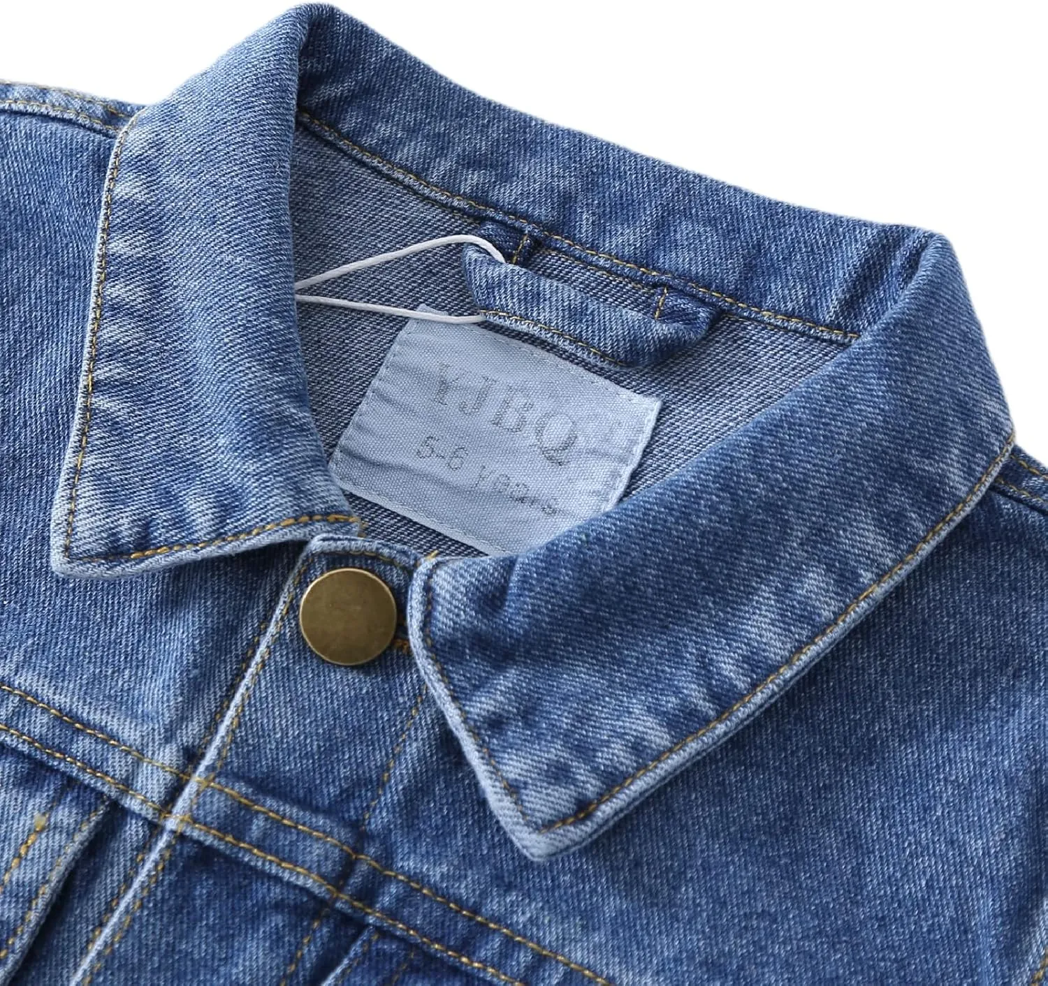 Girls Denim Jacket Classic Jean Coat for Kids & Teens, Casual Outerwear for Spring Fall Lightweight Sizes 5-14 Years