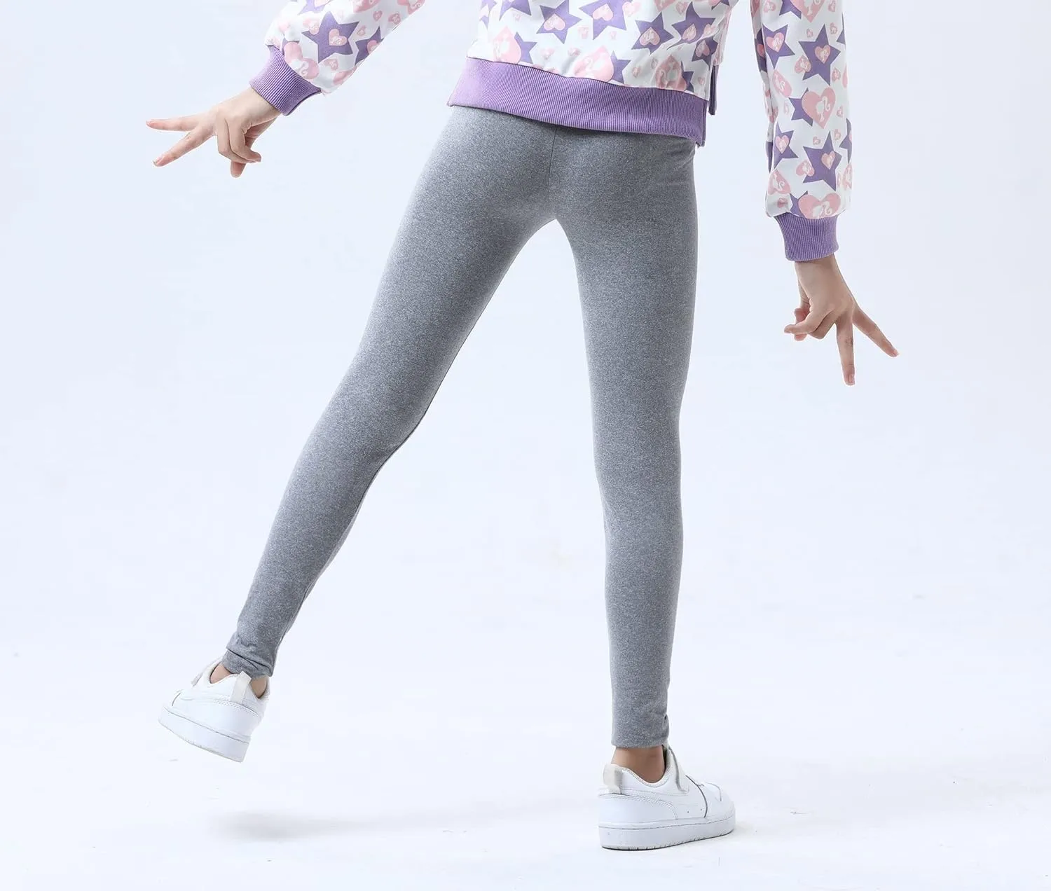 Girls MultiPacks Soft Stretch Leggings Full-Length Pants Basic Wear 4-13 Years