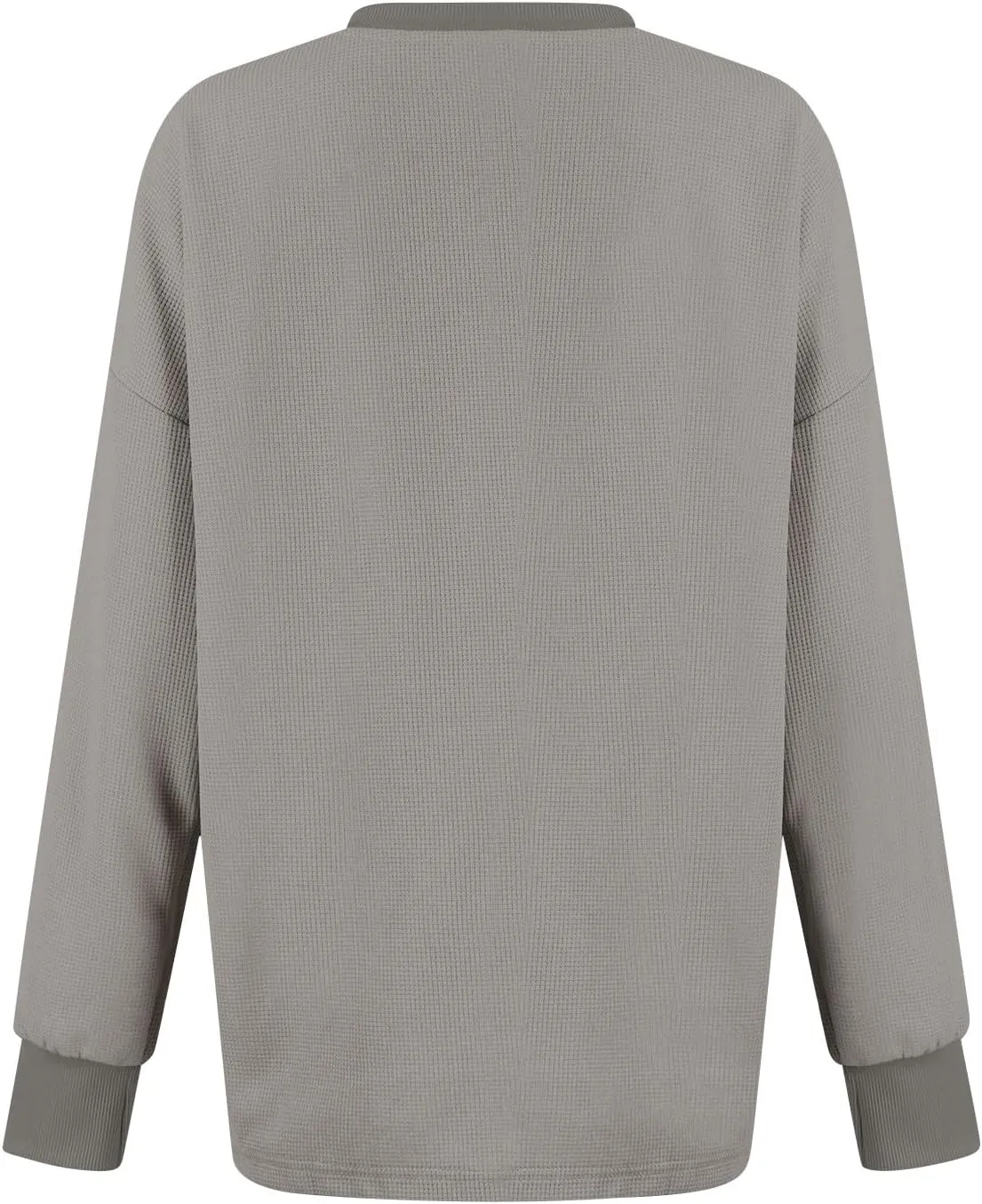 GOFULY Women'S Crewneck Sweatshirts Lightweight Waffle Knit Shirts Long Sleeve Fall Pullover Ribbed Color Block Sweatshirt