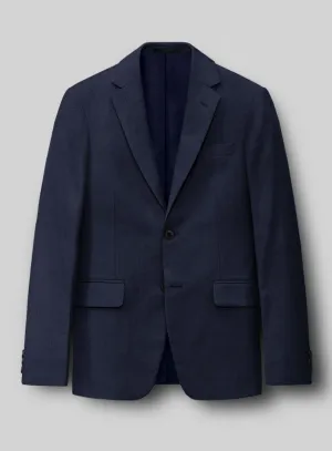 Hardy Minnis Blue Sharkskin Wool Jacket