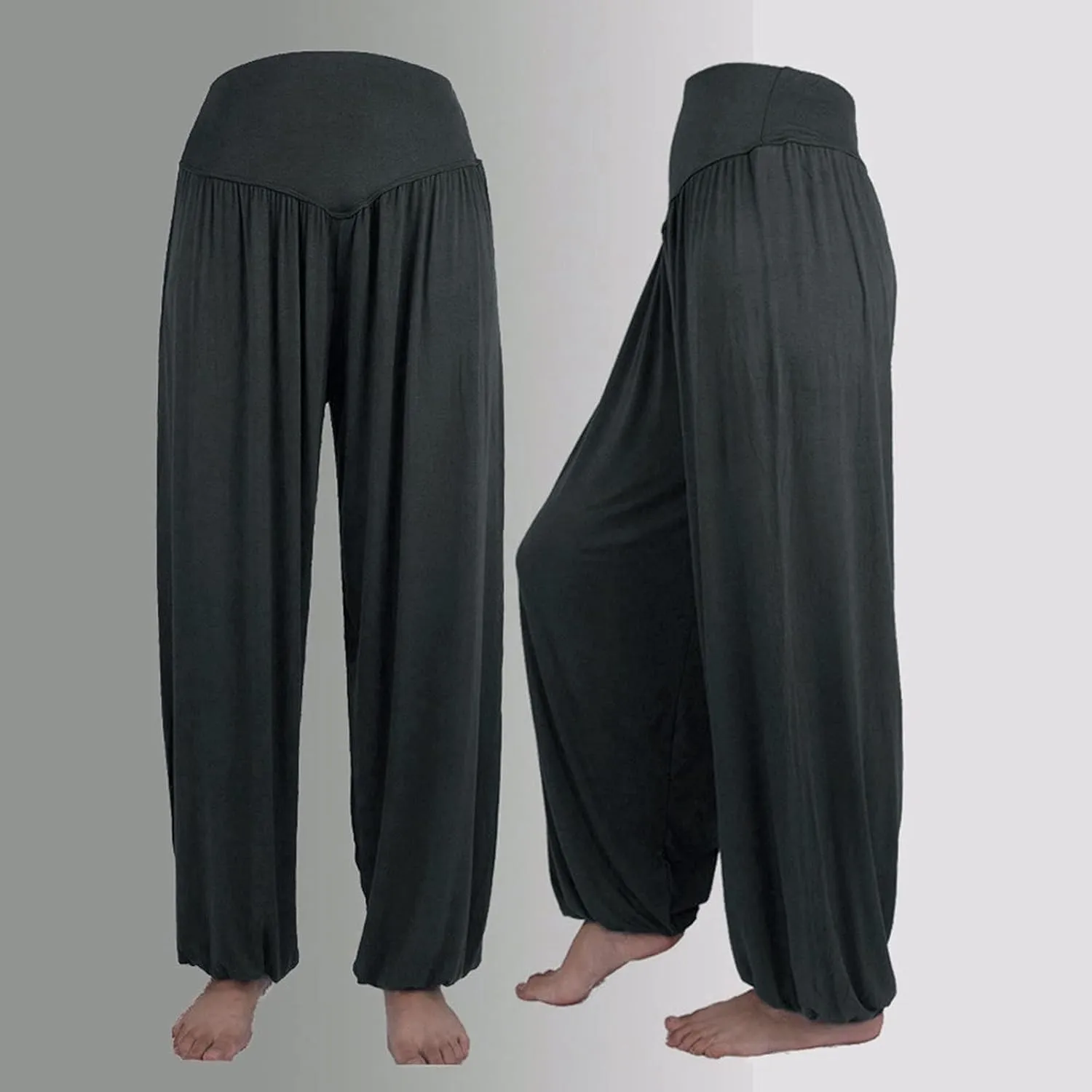 Harem Pants Women Modal Cotton Soft Yoga Pants for Sports Dance,Boho Plus Size Beach Pants Summer Baggy Joggers