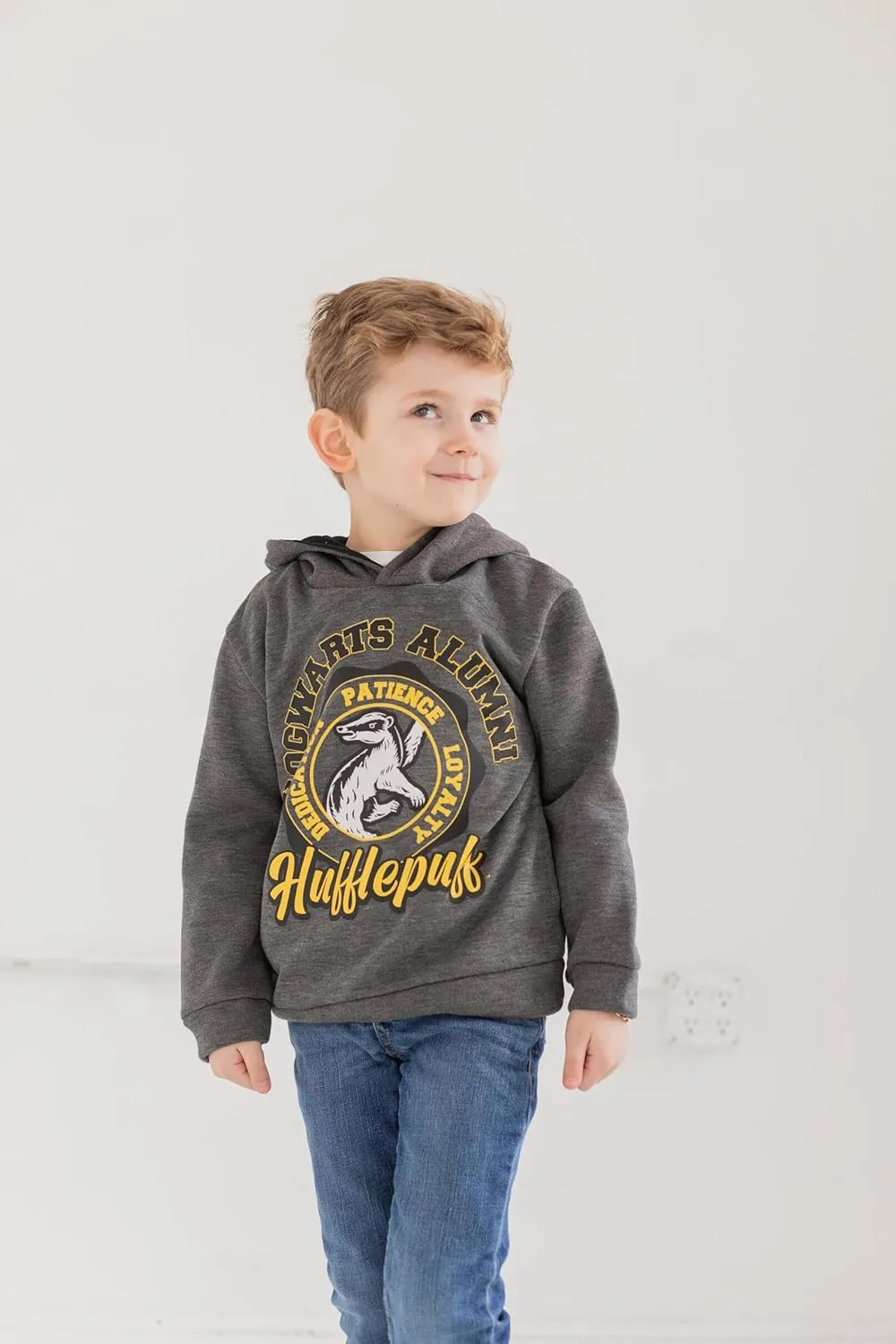 Harry Potter Gryffindor Slyttherin Ravenclaw Hufflepuff Fleece Pullover Hoodie Toddler to Big Kid