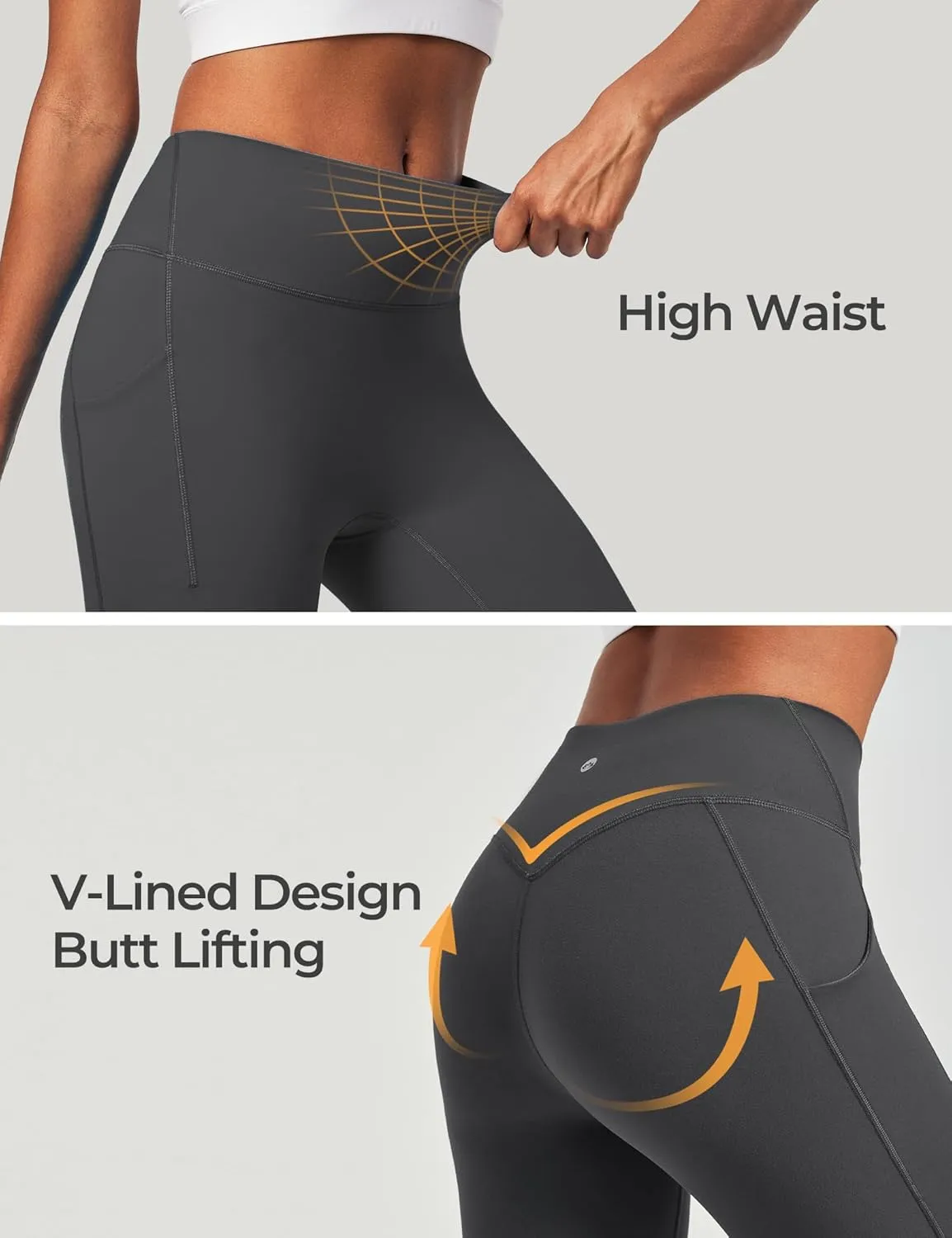 Heathyoga Buttery Soft Capri Leggings with Pockets for Women Tummy Control Capri Pants High Waisted Yoga Pants Women