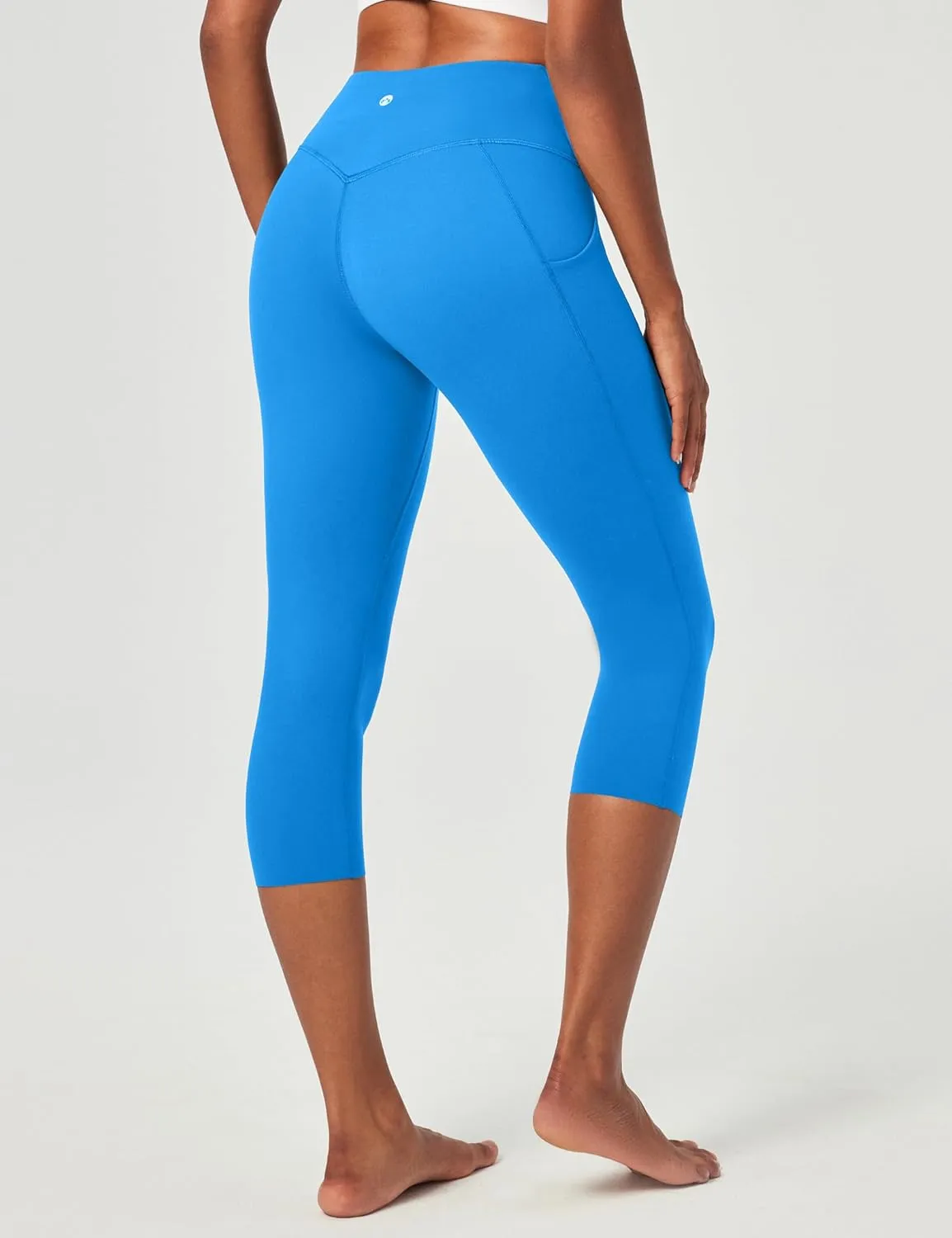 Heathyoga Buttery Soft Capri Leggings with Pockets for Women Tummy Control Capri Pants High Waisted Yoga Pants Women