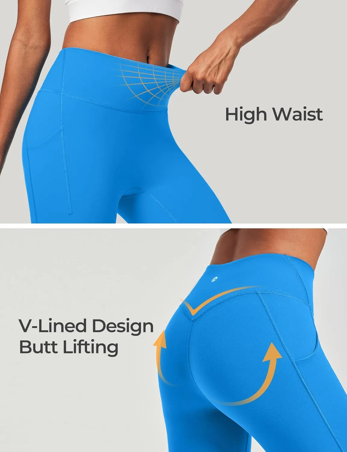 Heathyoga Buttery Soft Capri Leggings with Pockets for Women Tummy Control Capri Pants High Waisted Yoga Pants Women