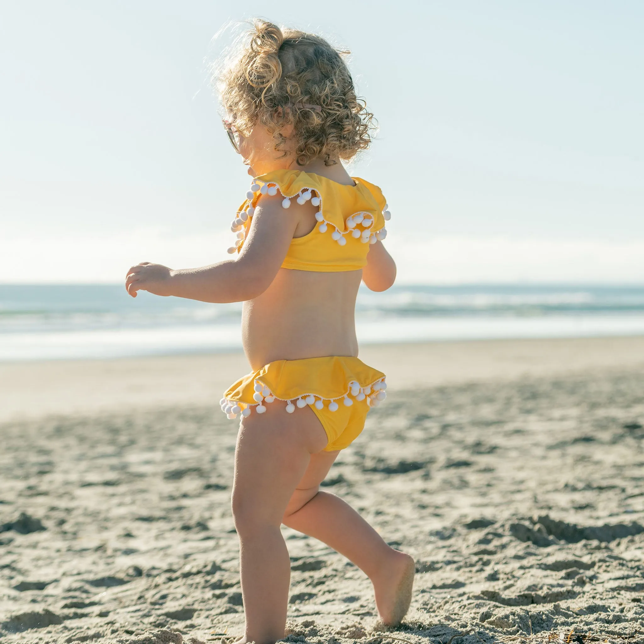 Hello Yellow Flounce Bikini