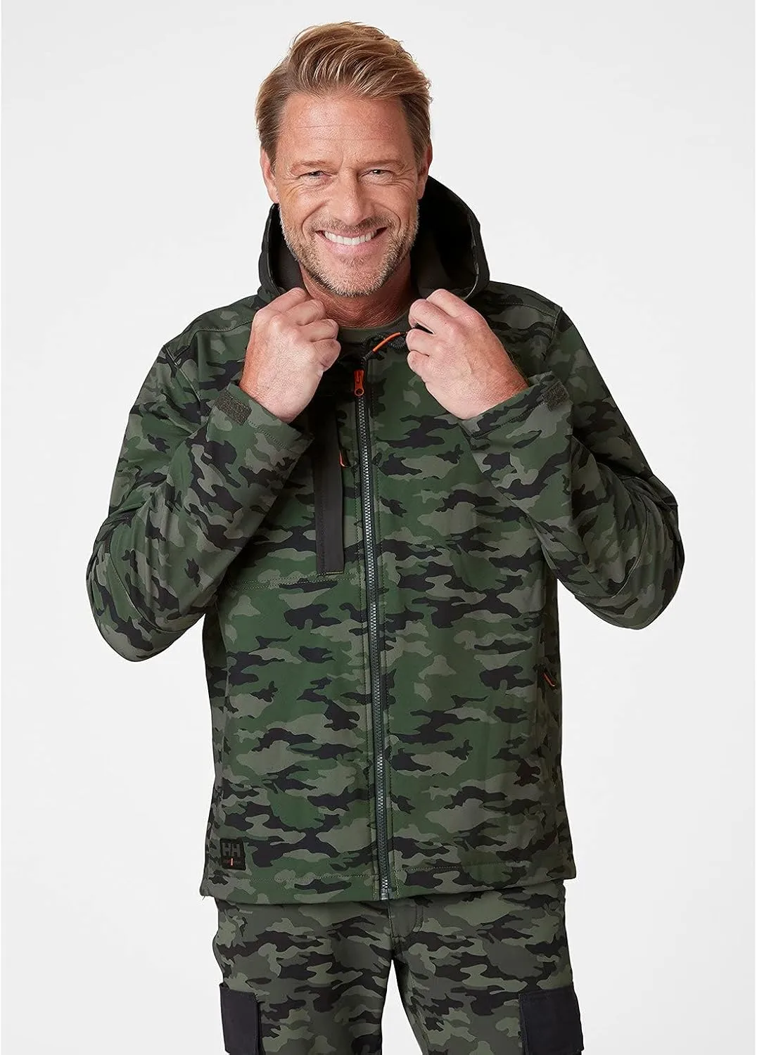 Helly-Hansen Kensington Hooded Softshell Jackets for Men with Durable Waterproof Membrane and Chest, Inside, and Hand Pockets