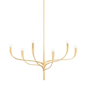 Hudson Valley Lighting Labra Chandelier – Vintage Gold Leaf