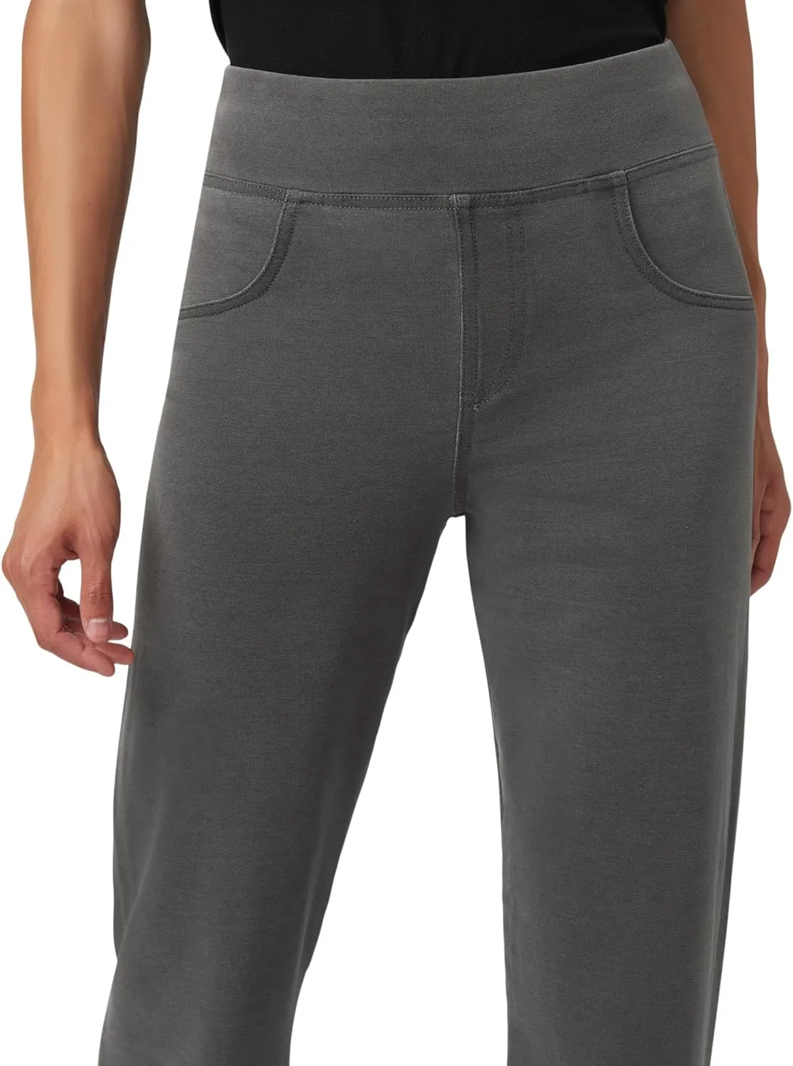 HUE Women's Super Soft Stretch High Rise Denim Leggings, No Side Seams