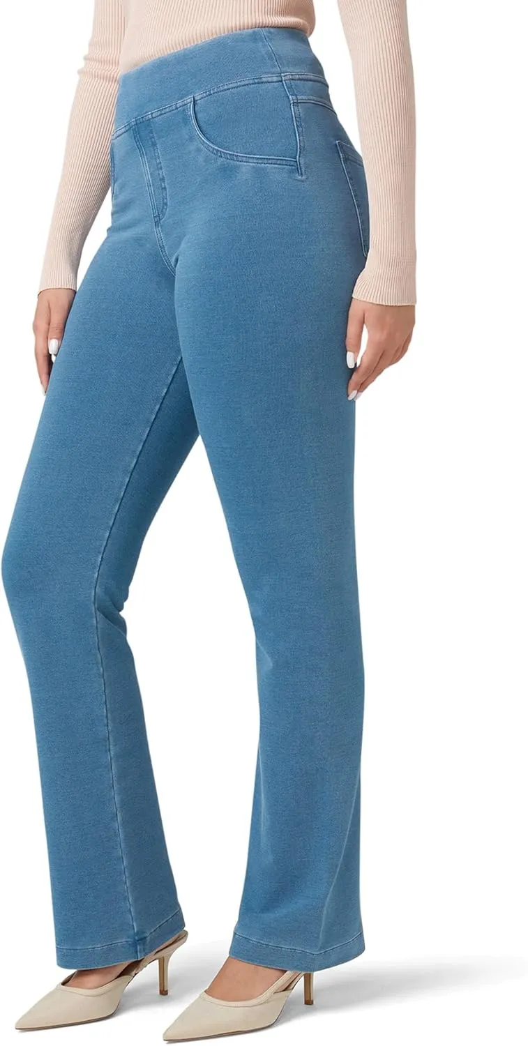 HUE Women's Super Soft Stretch High Rise Denim Leggings, No Side Seams