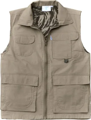 Hunting Safari Vest for Women, 100% Cotton, Utility Outerwear, Multi Pocket, for Hiking, Photography, Fishing
