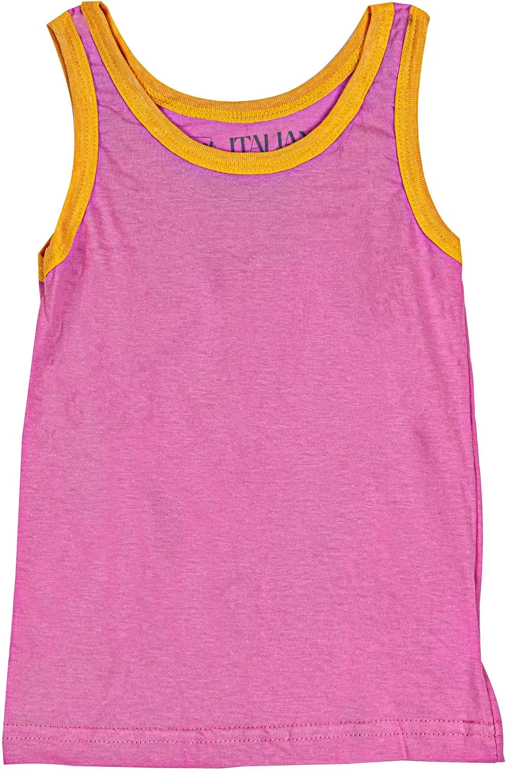 ITALIAN APPAREL - Toddler & Boys and Girls Shirts Tank TOP - 100% Cotton Imported Kids Uniforms Clothes Tshirts Underwear