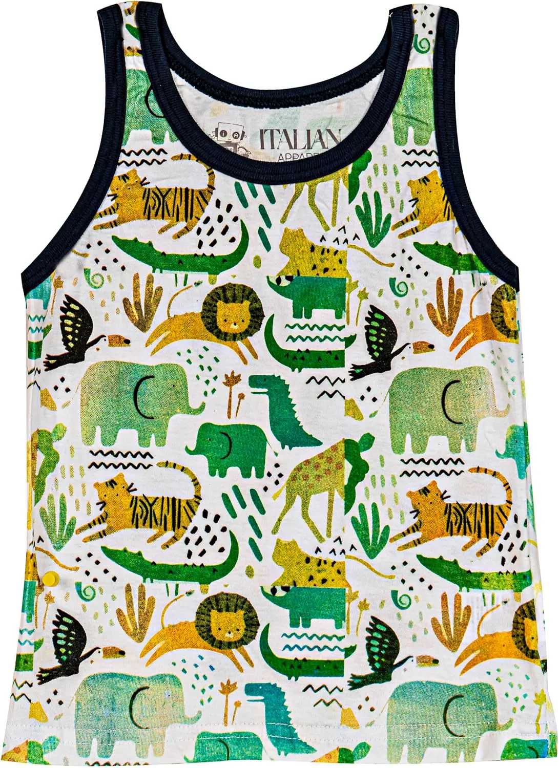 ITALIAN APPAREL - Toddler & Boys and Girls Shirts Tank TOP - 100% Cotton Imported Kids Uniforms Clothes Tshirts Underwear