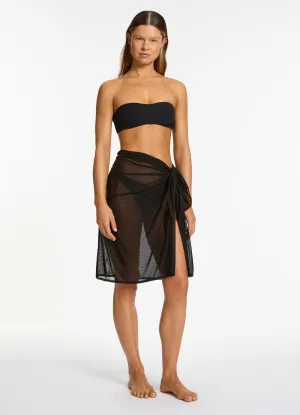 Jetset Mesh Sarong - Black