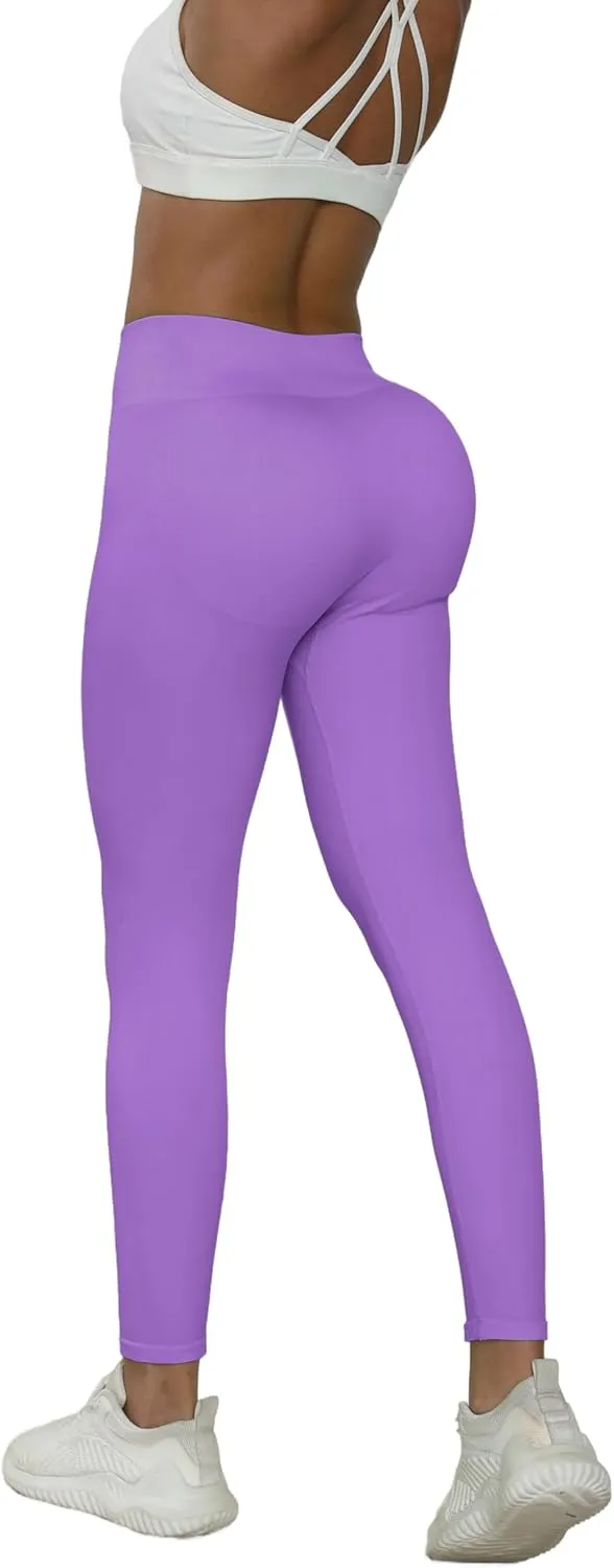 JQ JQAMAZING Seamless Scrunch Workout Leggings for Women Buttery Soft Gym Yoga Pants Opaque Tights