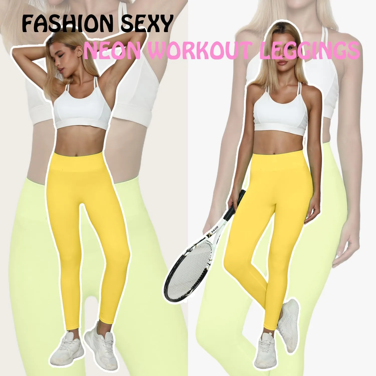 JQ JQAMAZING Seamless Scrunch Workout Leggings for Women Buttery Soft Gym Yoga Pants Opaque Tights