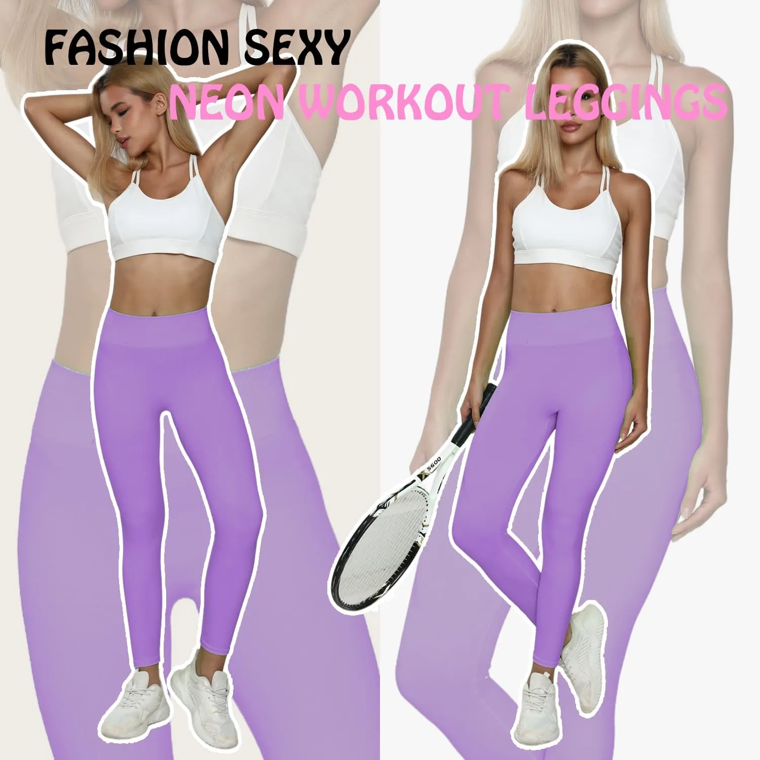 JQ JQAMAZING Seamless Scrunch Workout Leggings for Women Buttery Soft Gym Yoga Pants Opaque Tights