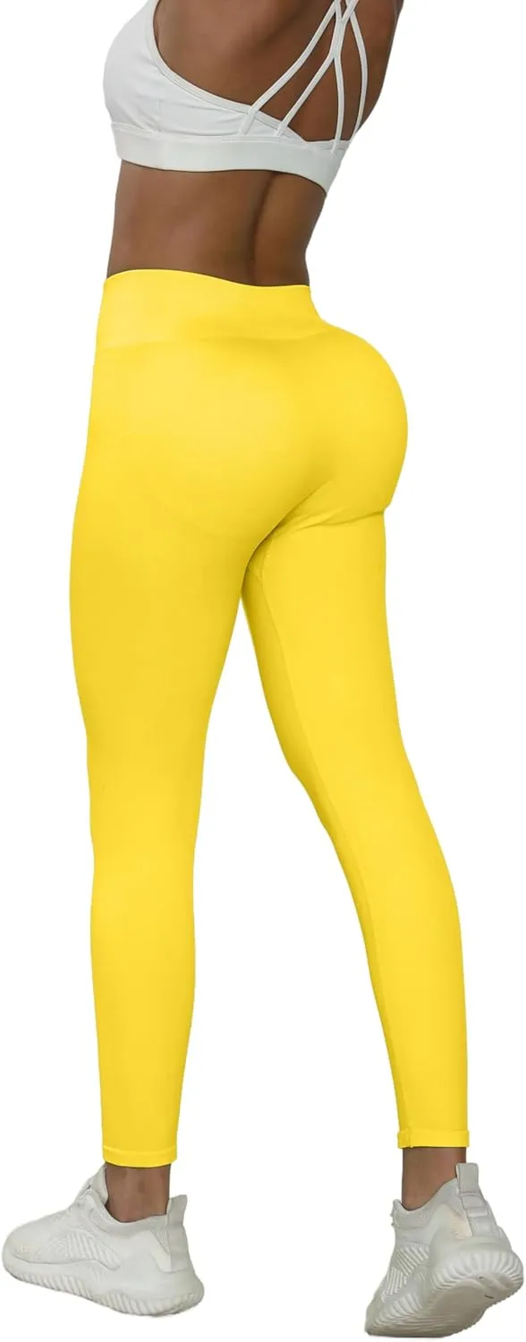 JQ JQAMAZING Seamless Scrunch Workout Leggings for Women Buttery Soft Gym Yoga Pants Opaque Tights