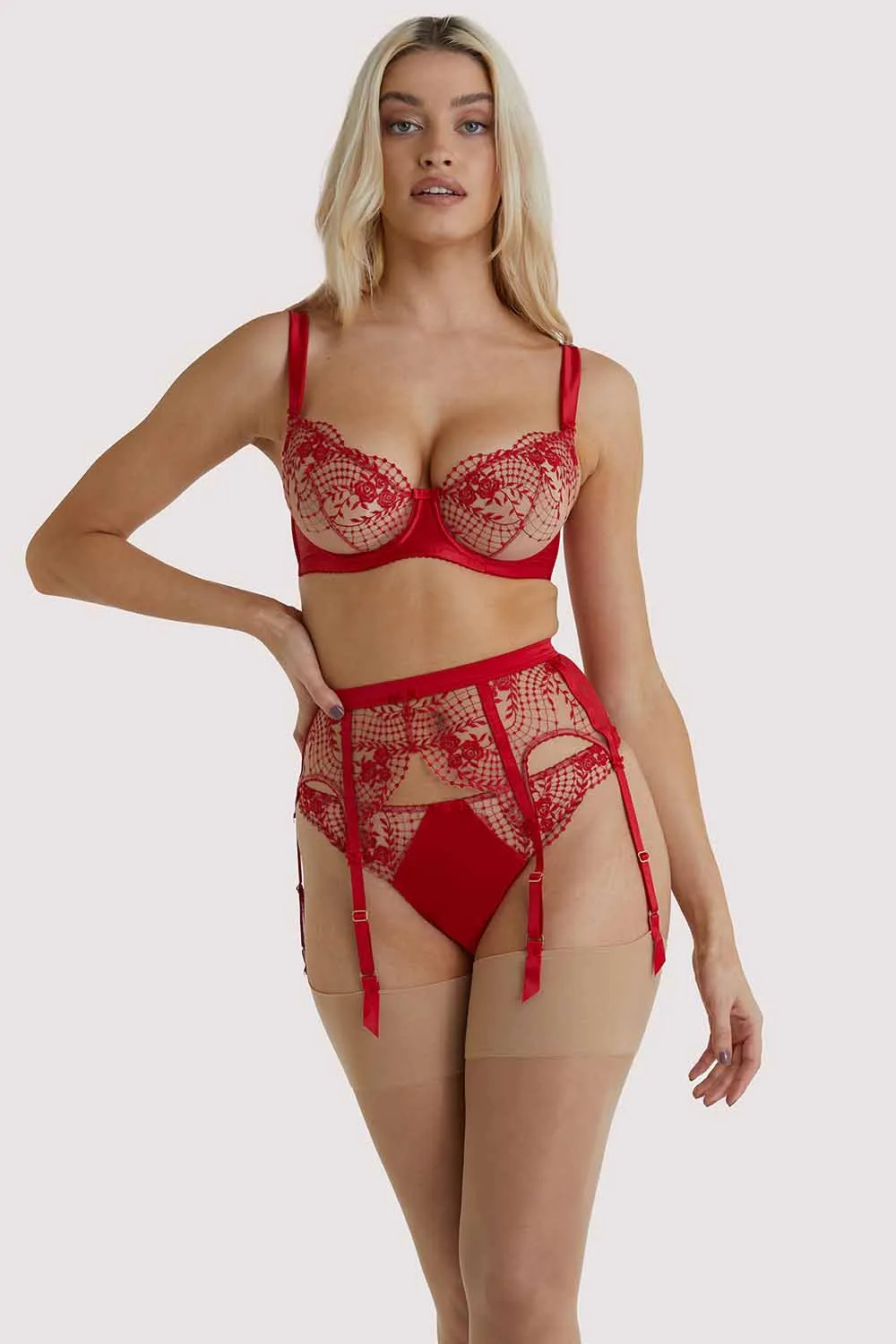 Julie's Roses Red Bikini Briefs