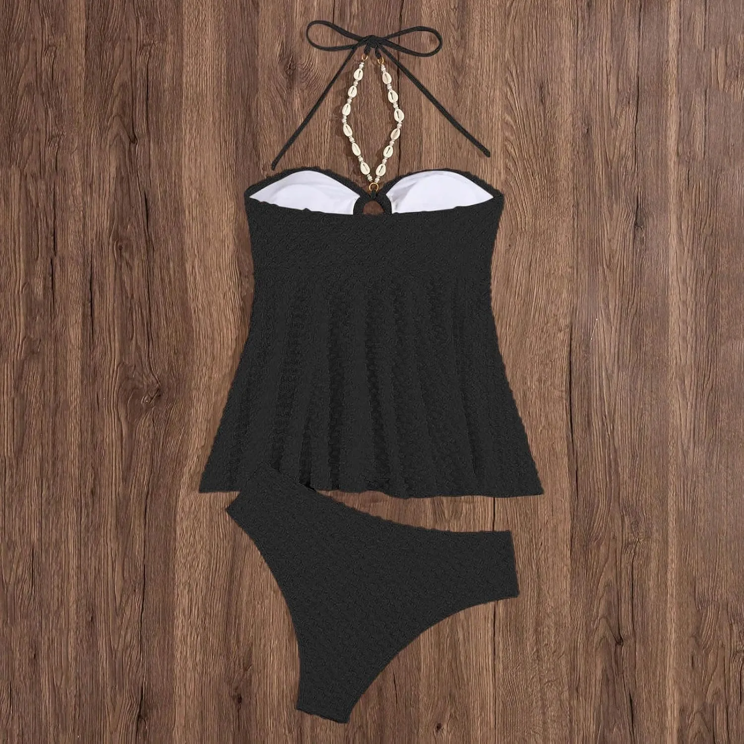 Juniors Beach Camisole Swimsuit Set for Women Cutout Eyelet Hawaiian Overall Seamless Triangle 2 Piece Sets