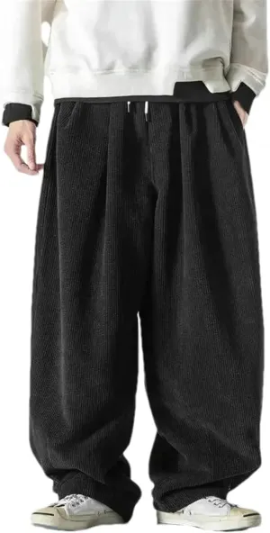 JXQXHCFS Men Casual Corduroy Pants Streetwear Harem Pants Men Woman Long Trousers Male Sweatpants Harajuku Pants