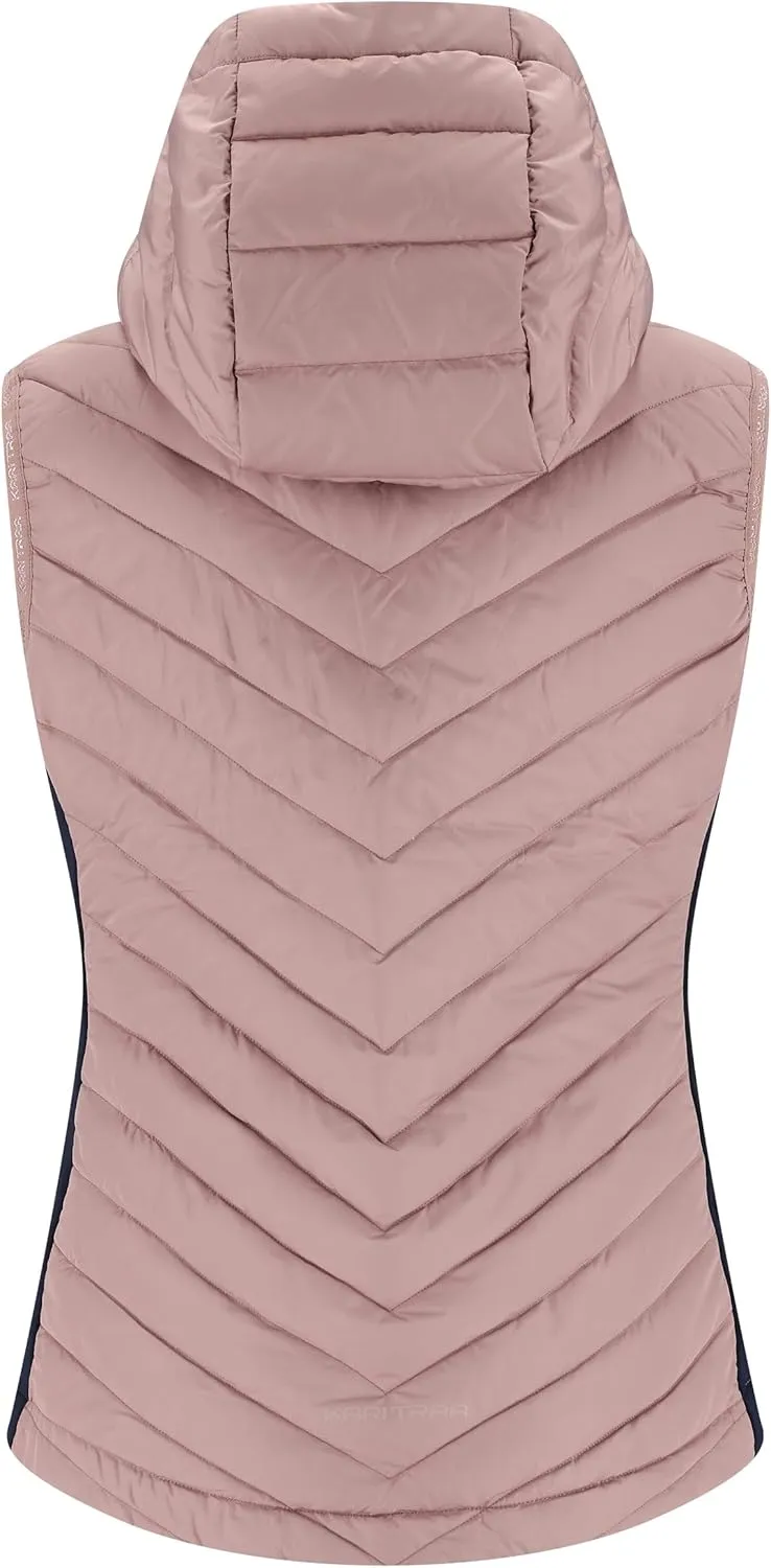 Kari Traa Eva Women's Down Vest, Lightweight Winter Jacket Women, Water-Resistant Down Jacket with Hood, Winter Outerwear