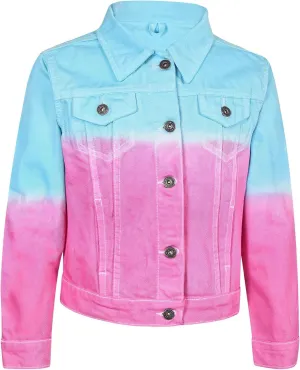 Kids Girls Jackets Designer Denim Style Fashion Jean Jacket Coat New Age 3-13 Yr
