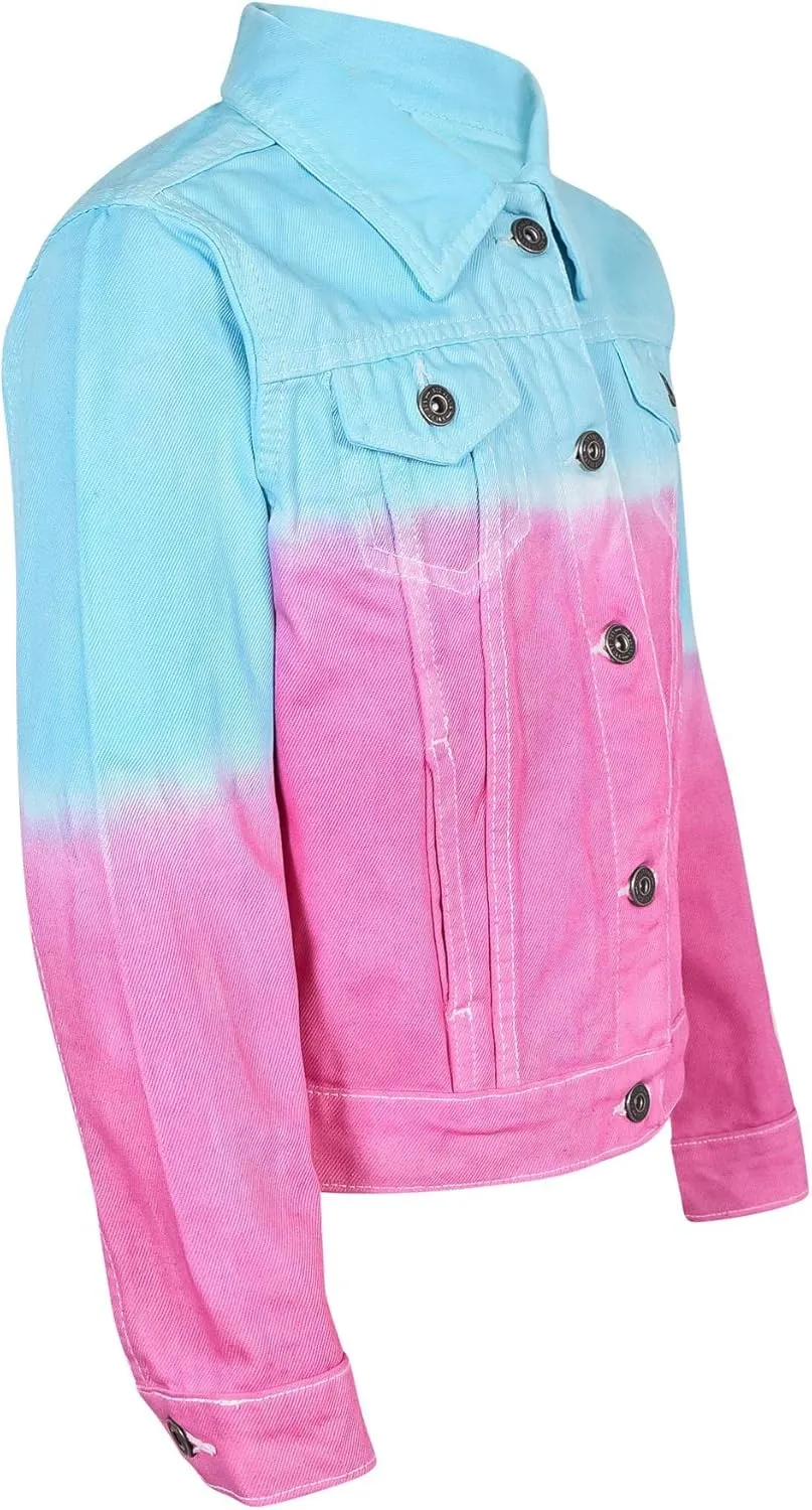 Kids Girls Jackets Designer Denim Style Fashion Jean Jacket Coat New Age 3-13 Yr
