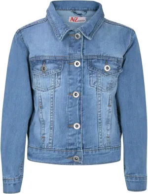 Kids Girls Jackets Designer Denim Style Fashion Jean Jacket Coat New Age 3-13 Yr
